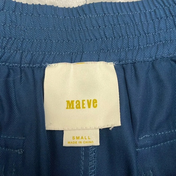 Anthropologie Maeve A-Line drawstring pull-on Skirt Blue 28768 - Picture 3 of 8